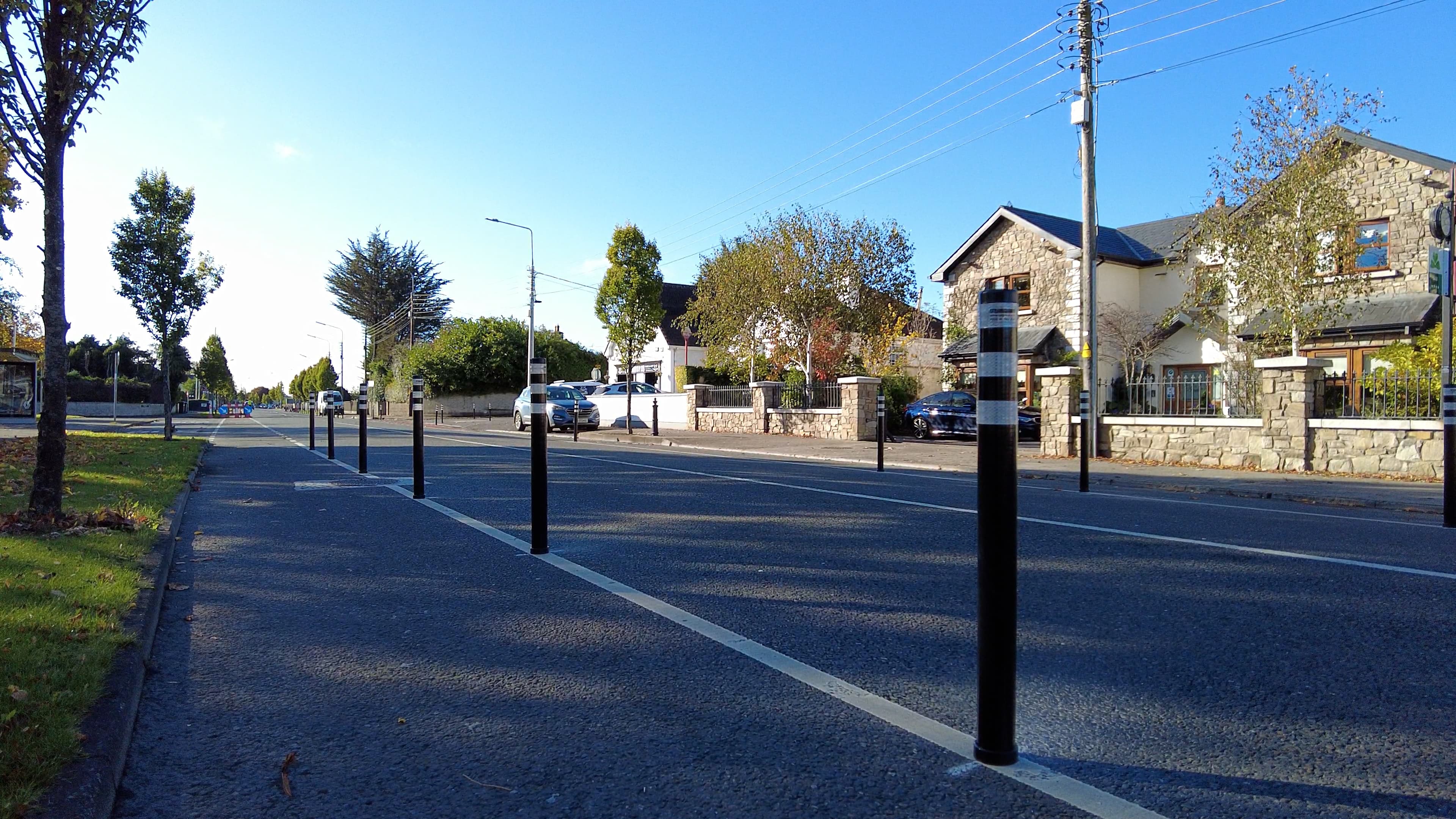 Quick-Flex Bollards for Cycle Lane Improvements in Carlow (N80)