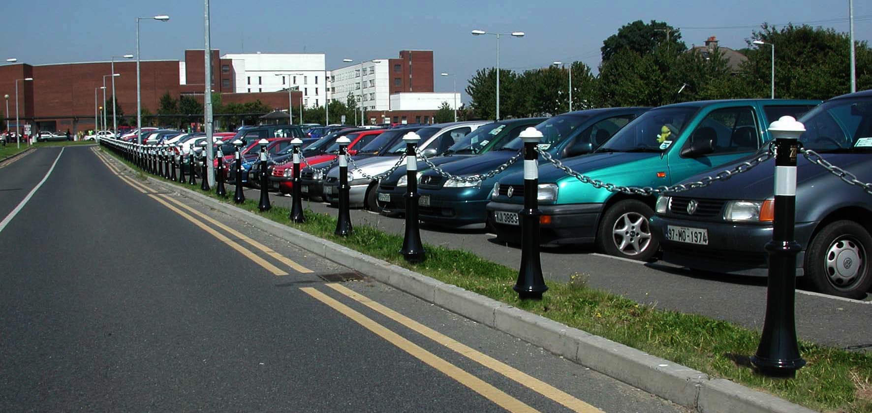 Boyne Bollards for Parking Control at Beaumont Hospital
