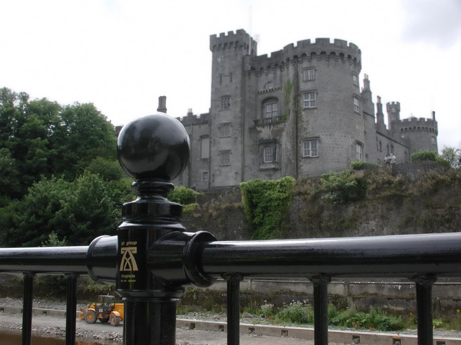 Heritage railing outside an irish castle